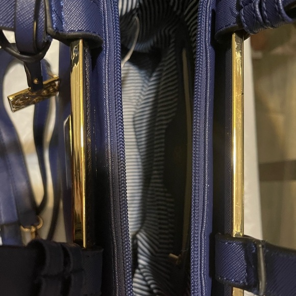 Christian Lacroix Blue Tote Bag Elegant Design - Picture 4 of 4